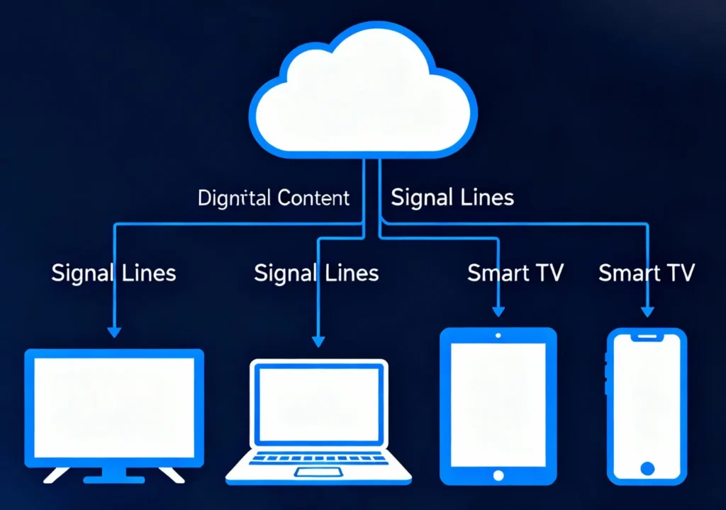 How IPTV streaming works diagram
